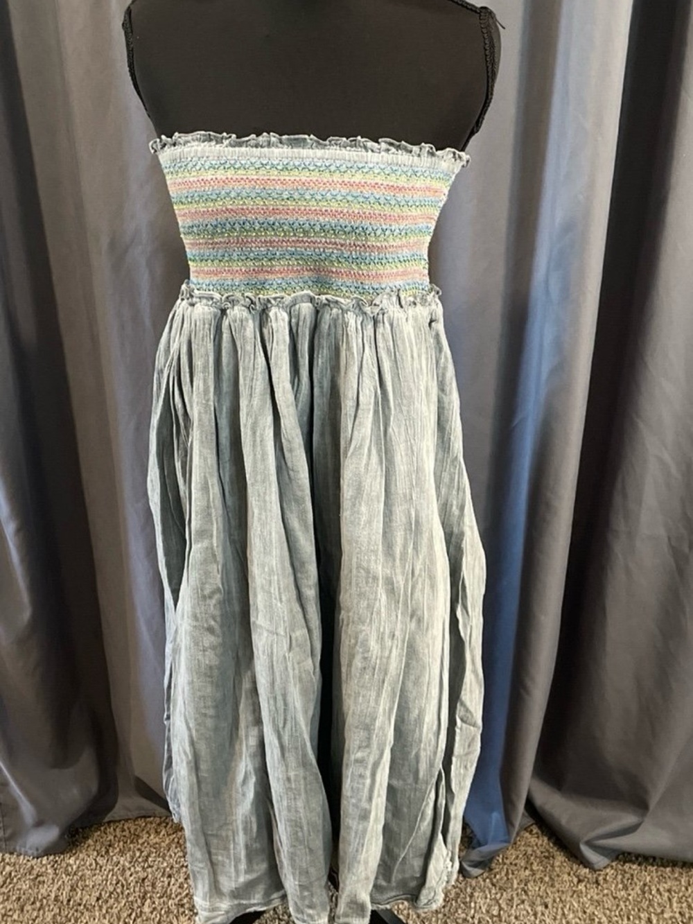 natural life, strapless, mocked, midi dress or maxi skirt size L/XL